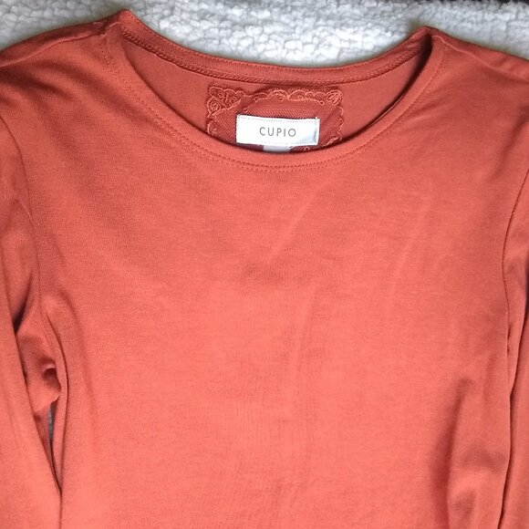 ✨ Cupio Juliana Fitted Blouse XS Picante Long Sleeve  (NWT) – MSRP $48 ✨ - Picture 5 of 13